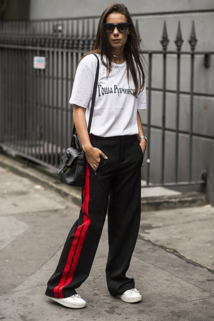 With a Graphic Tee and Platform Sneakers | Stylish Ways to